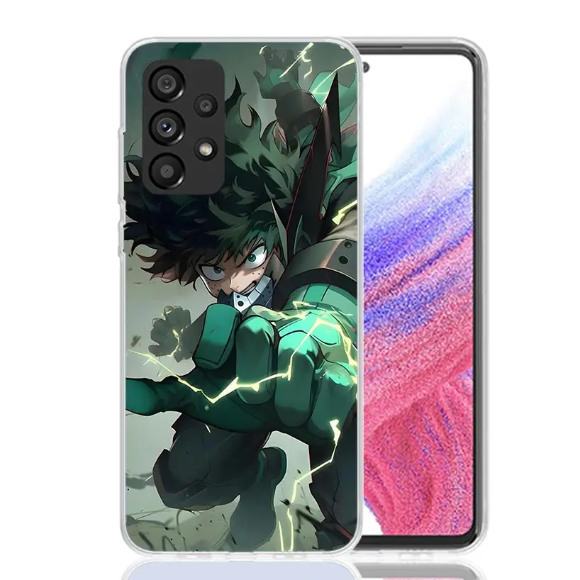 Фото Чехол для телефона Midoriya Izuku Deku MHA My Hero для Samsung Galaxy A52 A42 A32 A22 A12 A02S A72 A51 A41 A31 A21S A50S A71 A40 A30S A1 №3