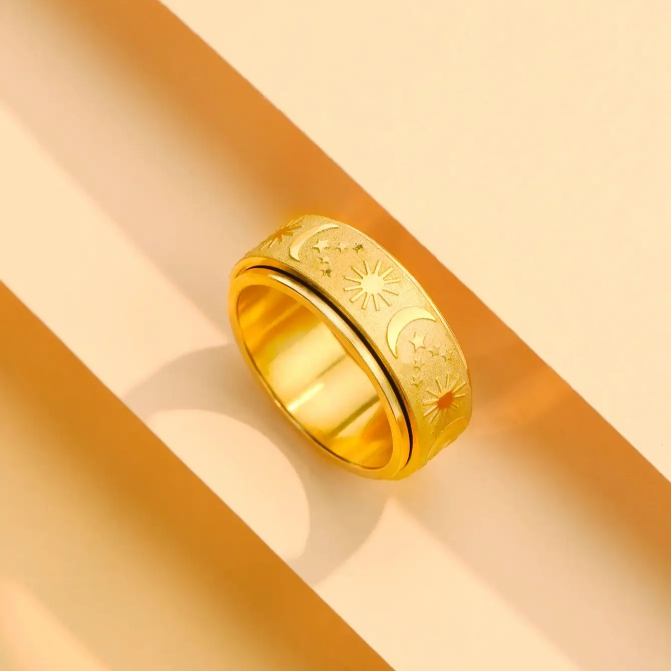 1 шт. винтажное классическое кольцо из нержавеющей стали ширина 9 мм