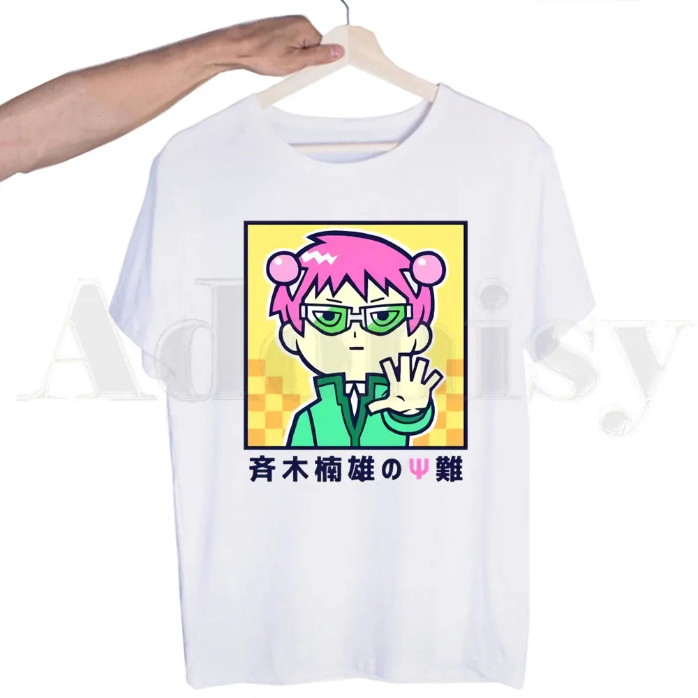 

The Disastrous Life of Saiki K Funny Shun Kaidou Tshirts Men Fashion Summer T-shirts Tshirt Top Tees Streetwear Harajuku Funny