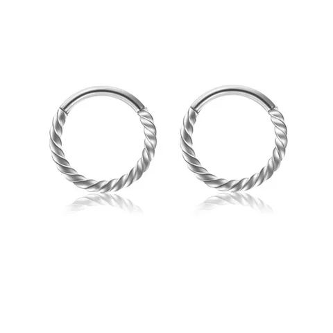 Кольца для пирсинга носа EVISPOL  из нержавеющей стали 316L