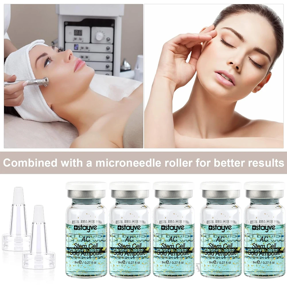 Фото Набор Stayve 8 мл: BB-крем, сияющая ампульная сыворотка-бустер для кожи, восстанавливающая, от прыщей, отбеливающая, увлажняющая, для ухода за кожей лица №3