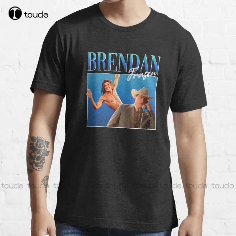 

New Save Brendan Fraser 90S Movie Action Movies T-Shirt Mens White Tee Shirts Cotton Tee Shirts Xs-5Xl Streetwear Tshirt Retro