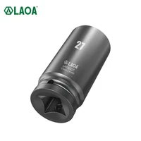laoa hex socket 12 drive deep impact wrench socket adapter for air wrench bits