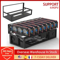 Newset Stackable Open Miner Mining Rig Frame Mining ETH/ETC/ZEC Ether Accessories Tools For 6/8 GPU Rig Frame Case Dropshipping