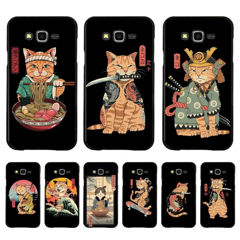 

Neko Ramen Japan Cat Anime Phone Case For Samsung Galaxy J4plus J6 J5 J72016 J7prime cover for J7Core J6plus