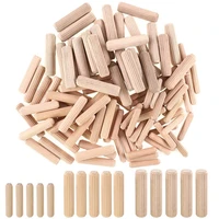 400pcs wooden dowels assorted 6mm 8mm 10mm wood plugs dowel rods woodwork pins tapered for grooved fluted carpentry