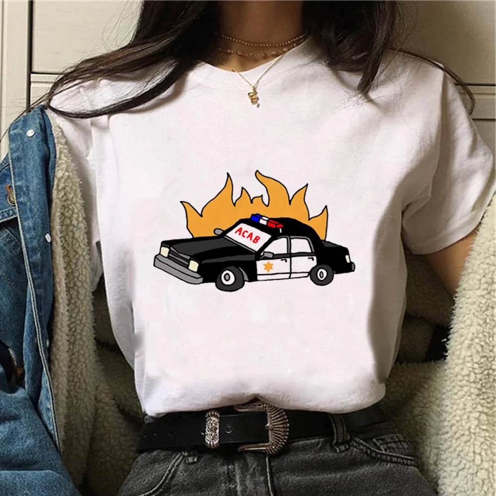 

Топ Acab, Женская графическая футболка с рисунком в стиле Харадзюку, одежда с рисунком из аниме в стиле 1920-х