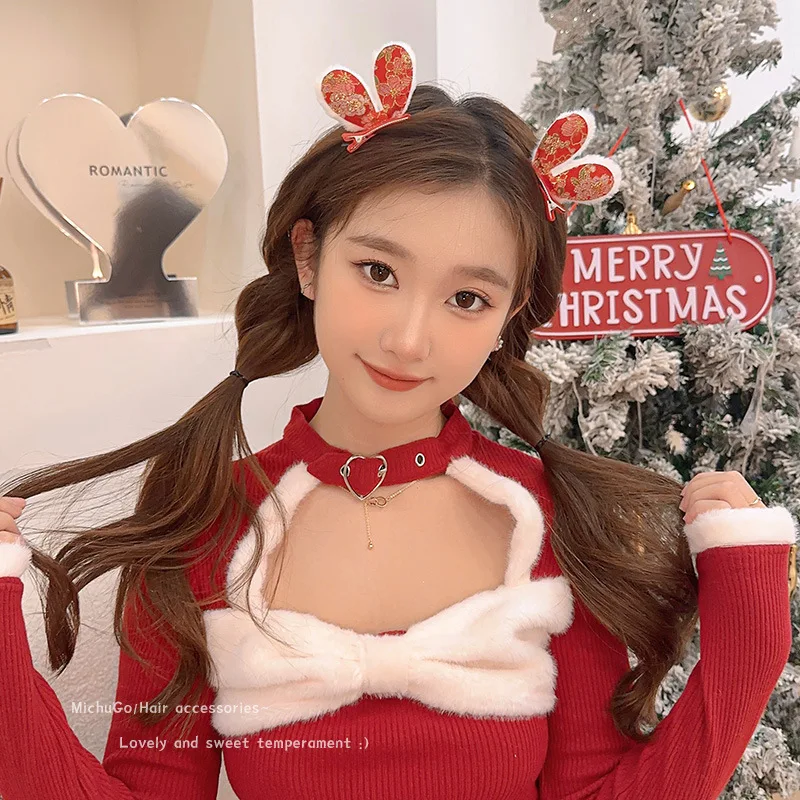 

Заколка для волос в китайском стиле для девочек и женщин, Шпилька для волос с красным львом, 1 пара