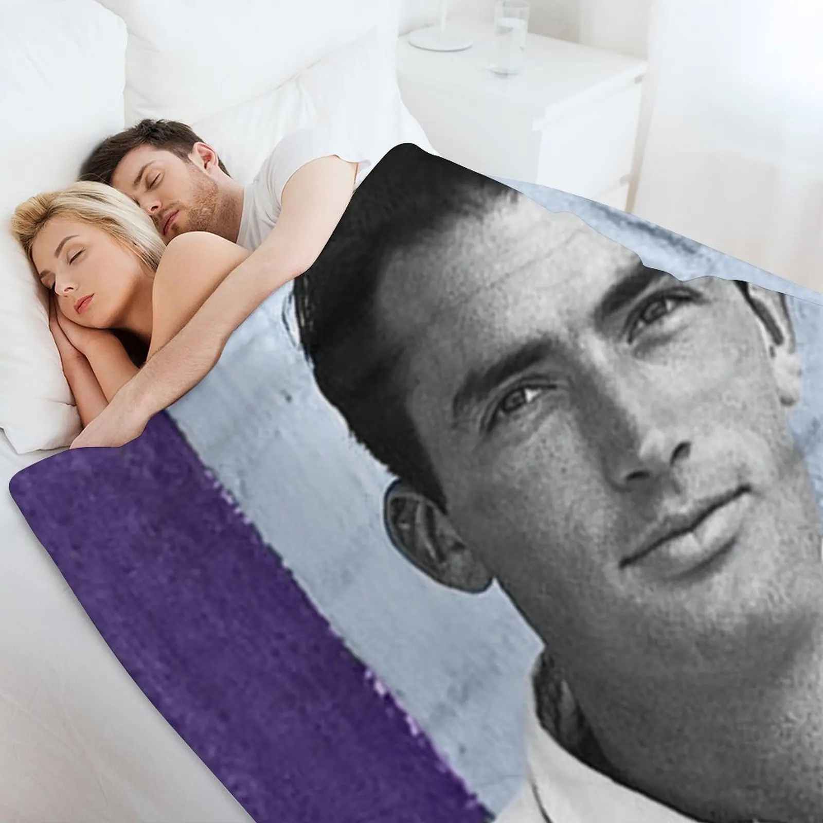 Грегори Пек на синем фоне пледы кровать модное тяжелое одеяло для сна спальный