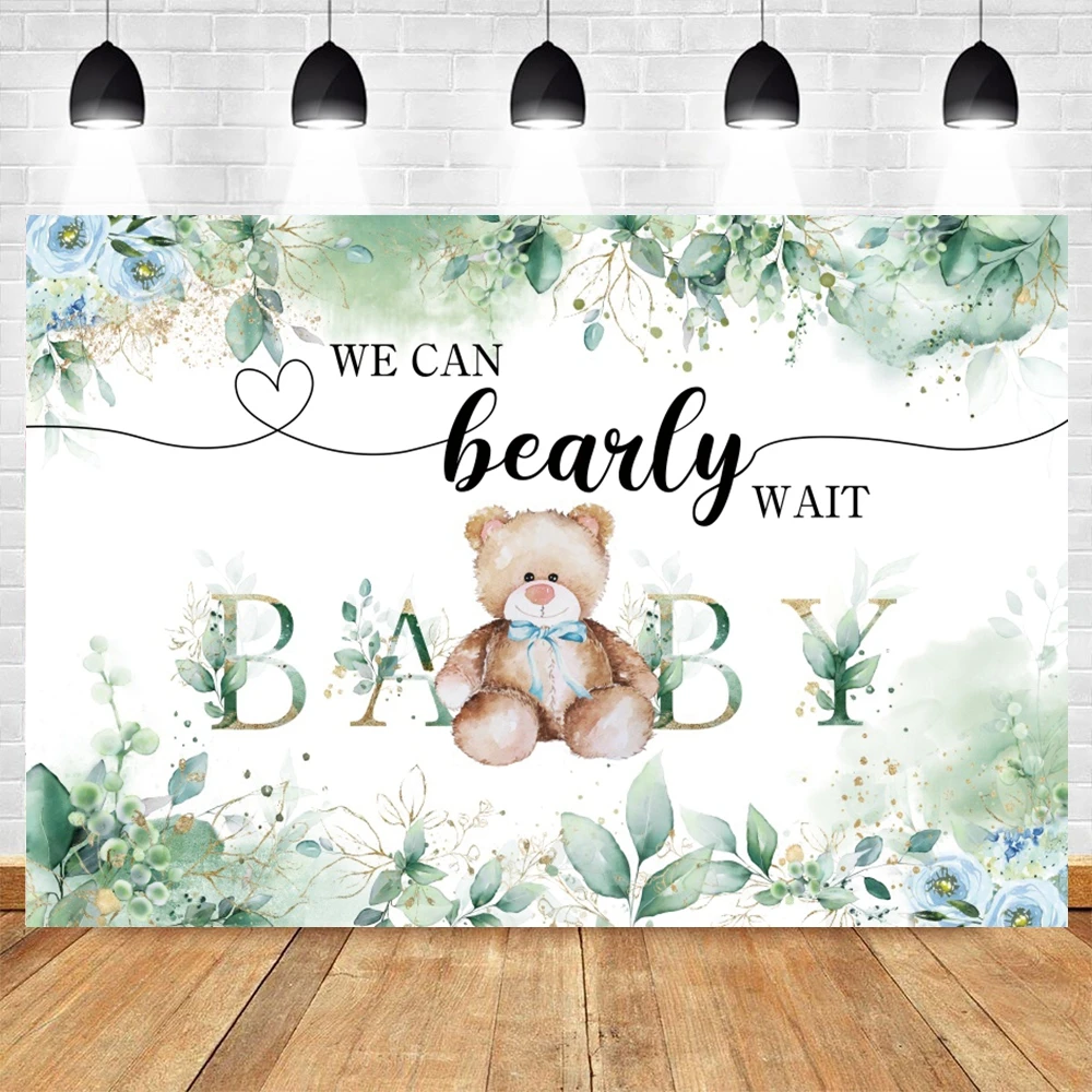 Фон для фотосъемки новорожденных с зелеными листьями |