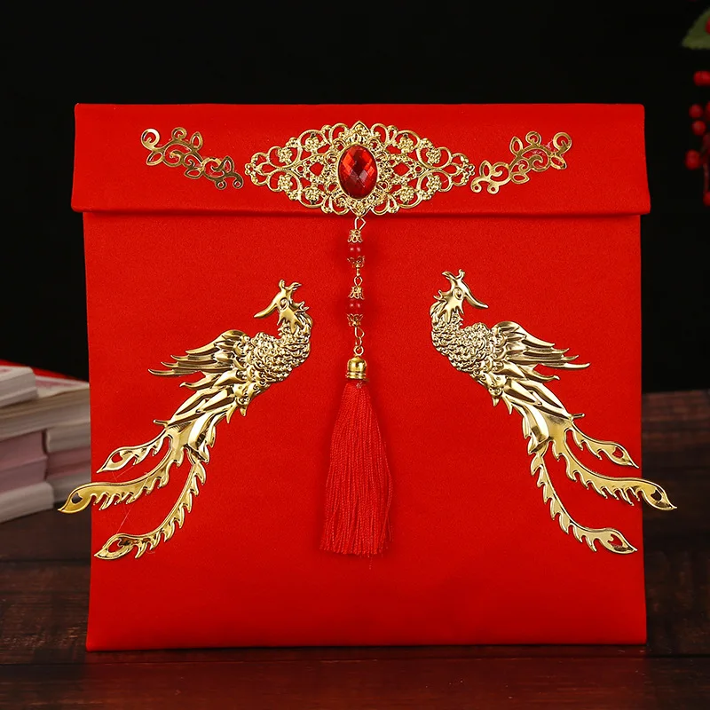 

2022 Wedding Red Envelopes Lucky Money Classic Special Red Envelope Traditional Chinese New Year Buste Spring Festival OE50HB