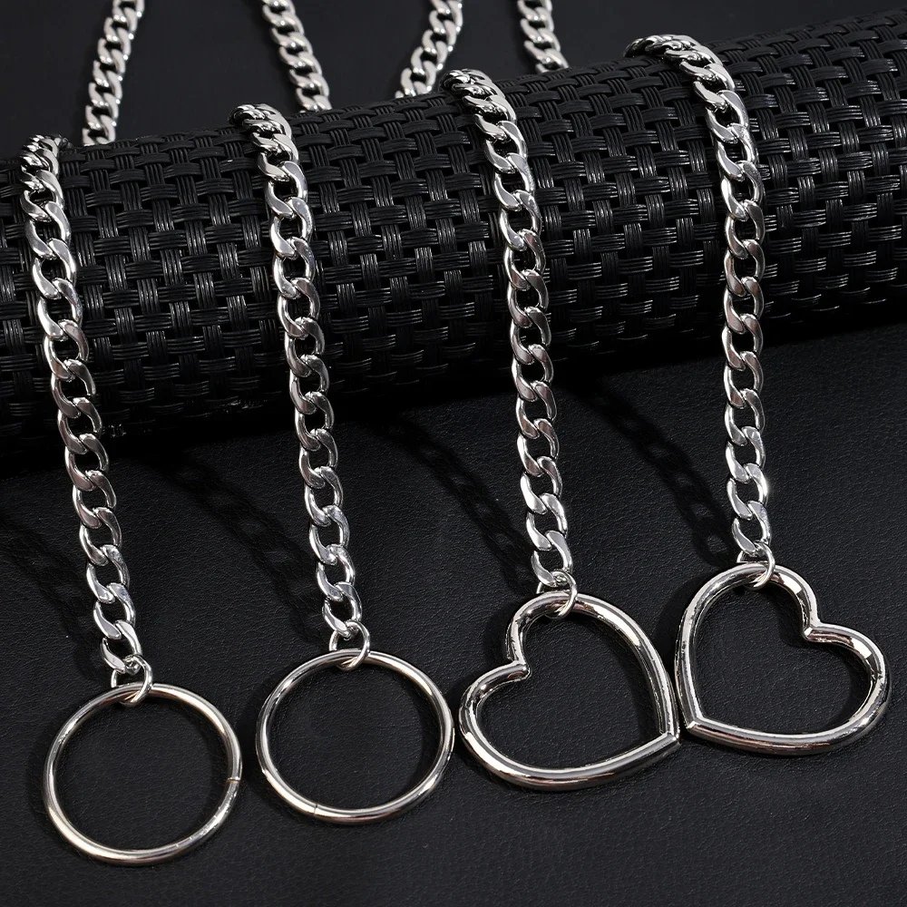Женское ожерелье в форме сердца из нержавеющей стали