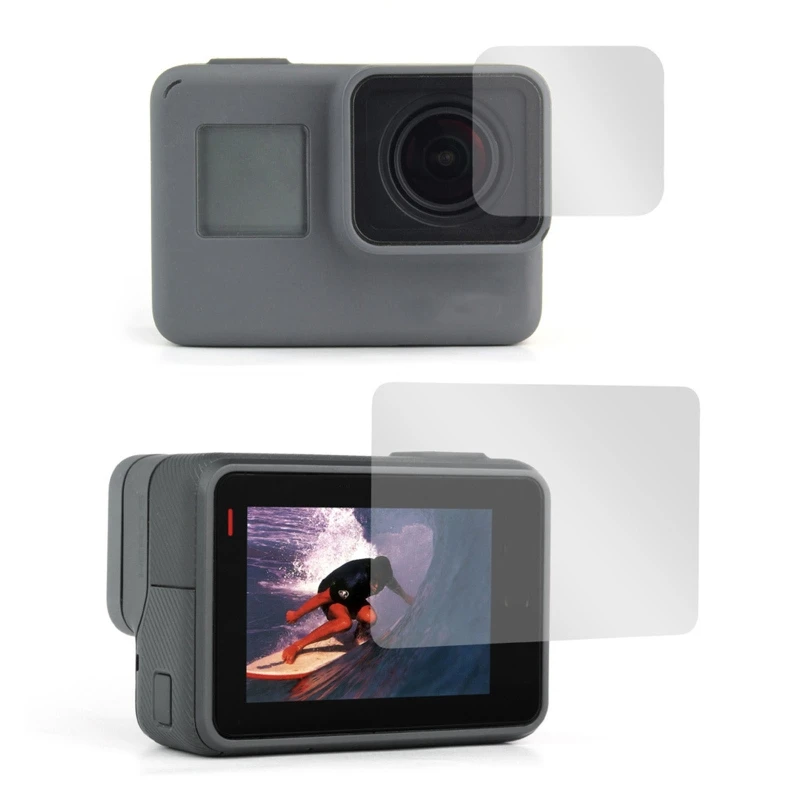 

Закаленное стекло высокого разрешения для защиты экрана для объектива Go Pro Hero 5 6 7 защитная пленка для ЖК-экрана Комплект B36A