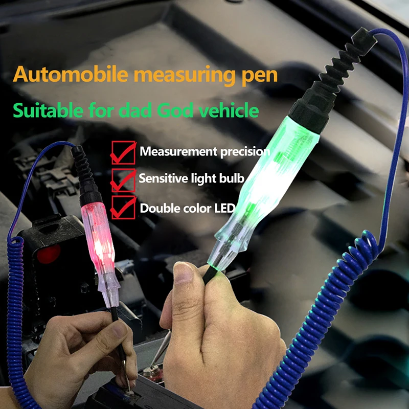 

Auto DC 6V 12V 24V DC Car Voltage Circuit Tester Long Probe Pen Automobile