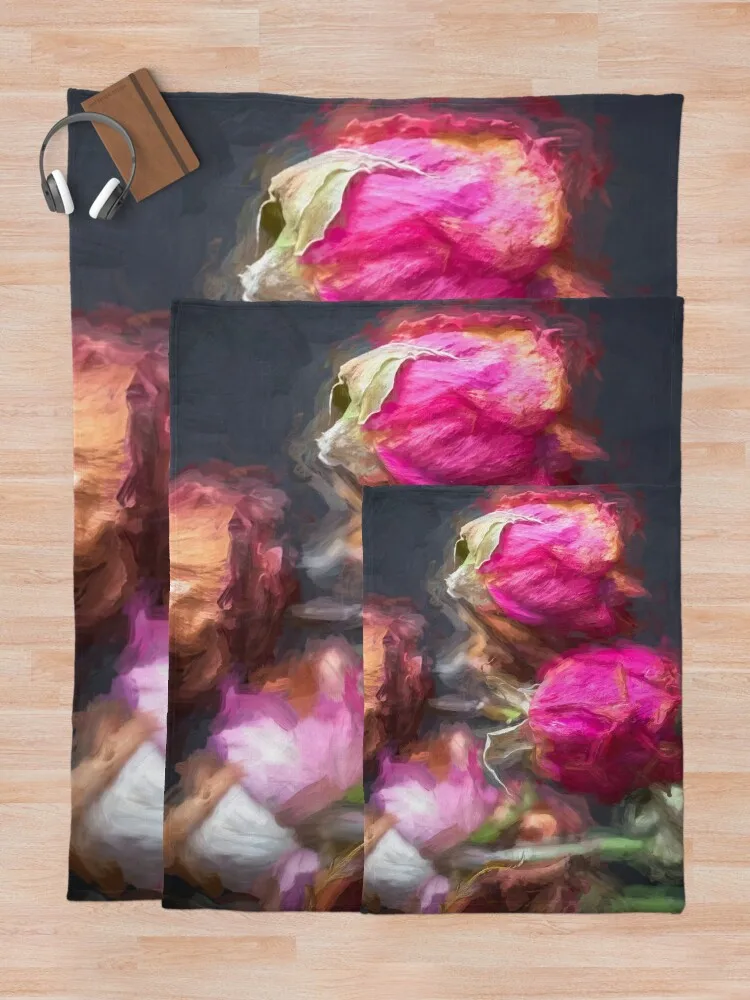 Угаленные сушеные красные розы X208 пледы одеяла для детей плюшевые