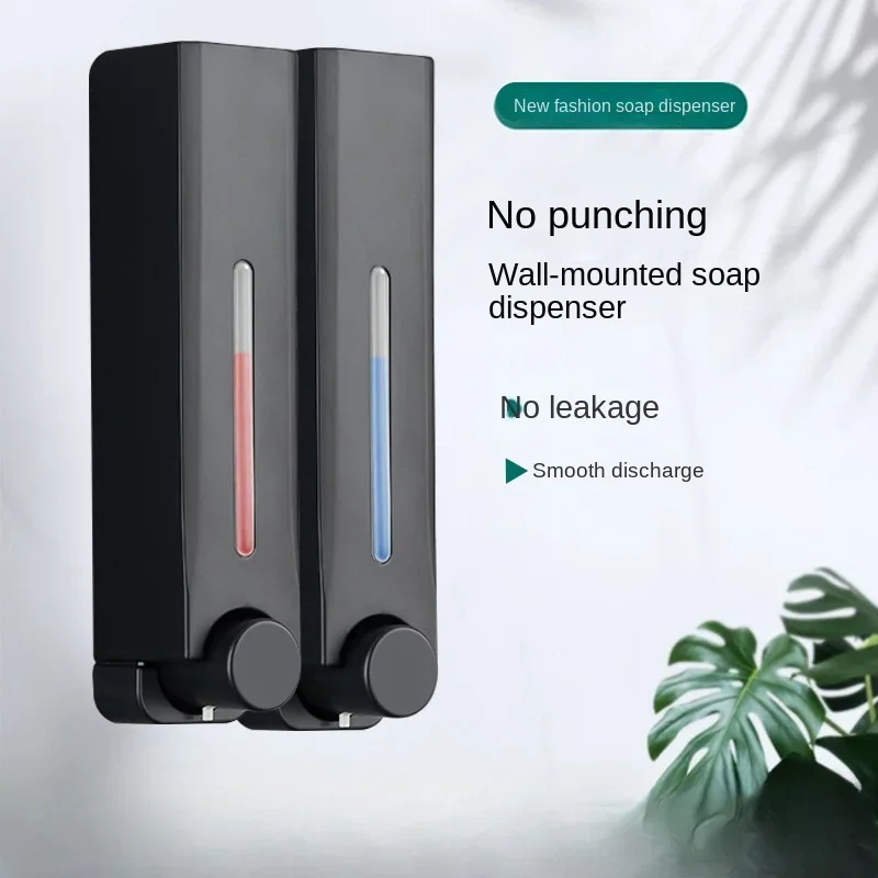 

Nail Free Wall Mounted Hotel Bathroom Kitchen Soap Dispenser Wall Mounted Hand Sanitizer Shower Gel Shampoo Press Soap Dispenser