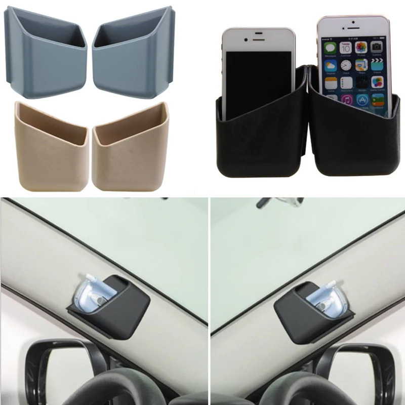 

Автомобильный органайзер для солнцезащитных очков держатель для очков инструменты 2 шт. органайзер для телефона коробки для хранения Держа...