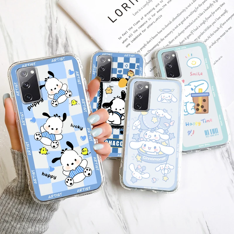 

Pochacco Anime Girl For Samsung A53 A52 A54 A13 A12 A32 A71 A33 A73 A72 A51 A21S A03 5G Transparent Phone Case Cover