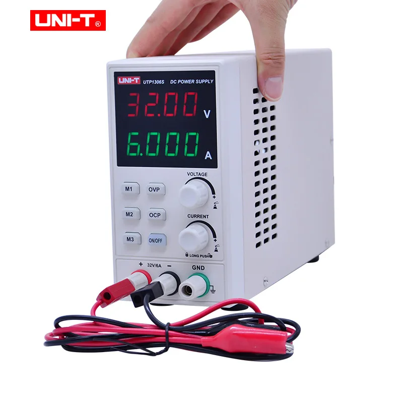

UNI-T UTP1306S 32V 6A Adjustable Switching DC Power Supply Digital Voltage Regulator Power Supply with Crocodile Clip