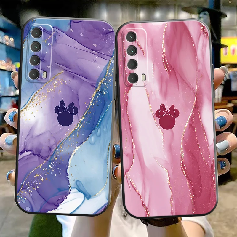 

Disney Mickey Mouse Marble Phone Case For Huawei P Smart Z 2019 2021 P20 P20 Lite Pro P30 Lite Pro P40 P40 Lite 5G Carcasa
