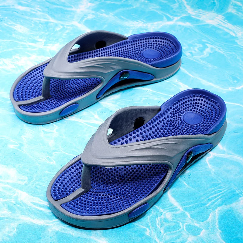 

Summer Men's Flip-flops Massage Granule Men Slippers Comfortable Beach Sandals Men Casual Shoes House Flip Flops Bathroom Shoes