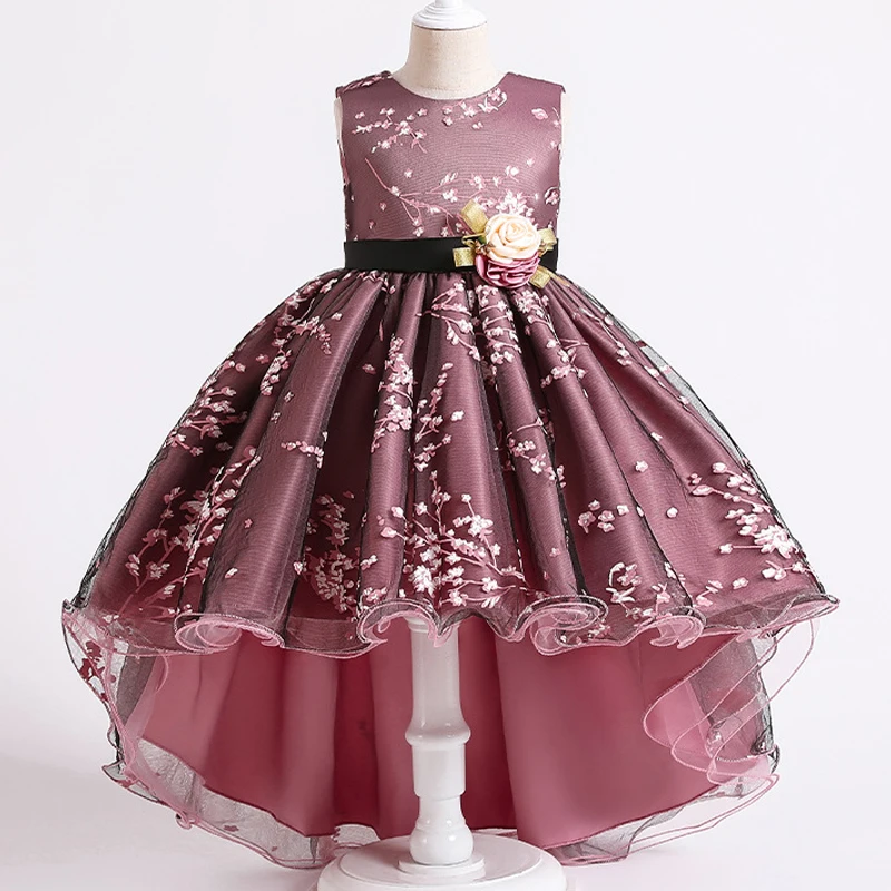 

New High quality baby lace princess dress for girl elegant birthday party dress girl dress Baby girl's christmas clothes 2-12yrs