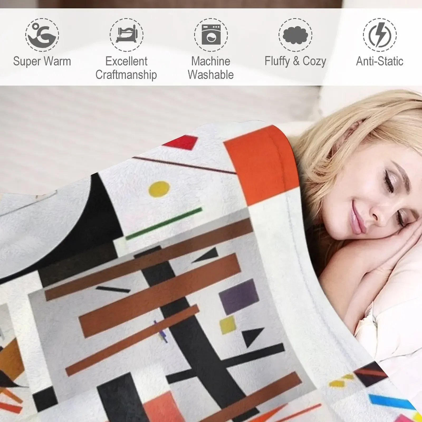 Новинка одеяло Kazimir Malevich манга Furrys Hairys термоодеяло для путешествий