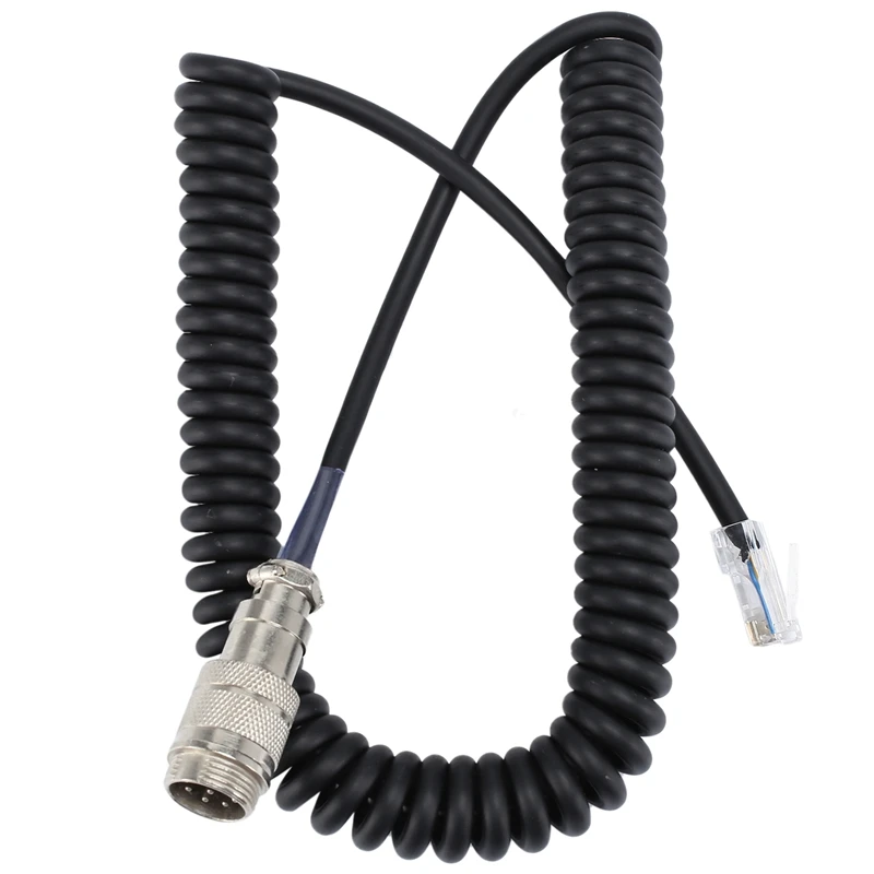 

RJ45 Crystal Head To 8-Pin Aviation Cable For Yaesu FT450D/FT897D Microphone Extension Cable