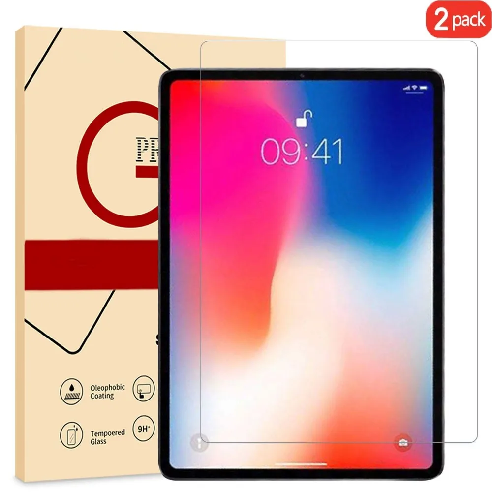 

2 Pieces a Pack For iPad Pro 12.9 inch 2018 Glass Screen Protector HD High Quality Toughness Retail Box Pack High Sence Touch