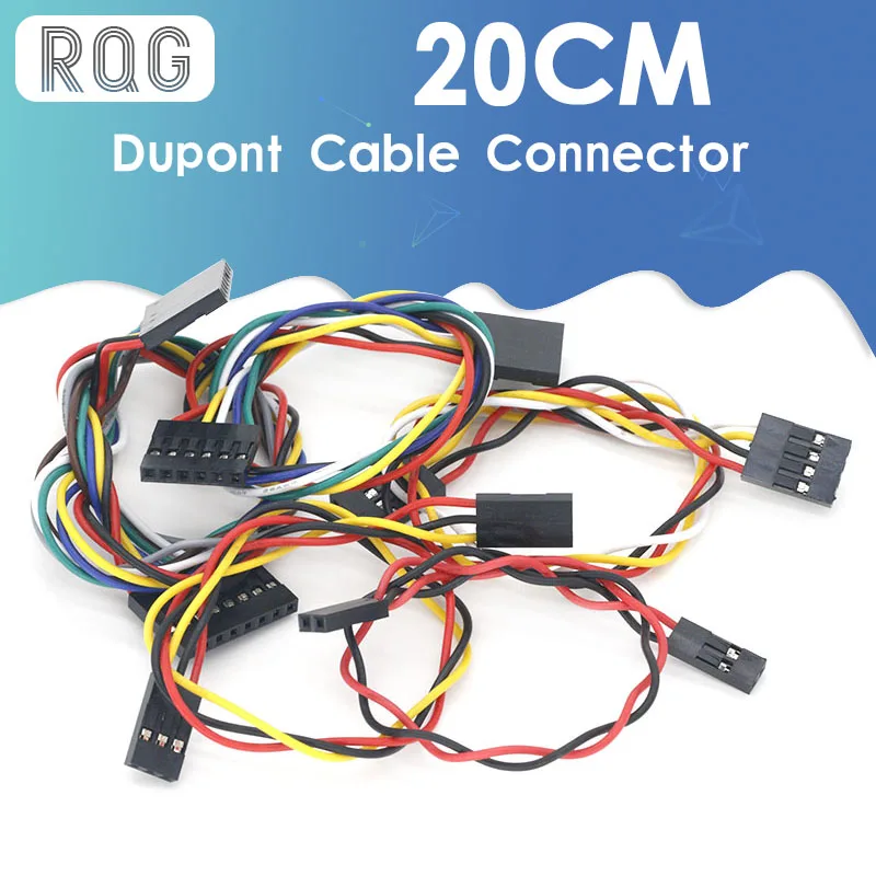 Кабель Dupont для Arduino 20 см 2 54 мм линия папа мама перемычка кабели 2P/3P/4P/6P/8P комплект