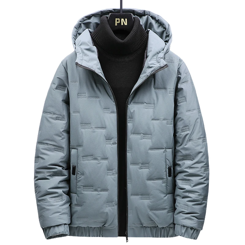 2022 Winter New Waterproof Thick Warm Parkas Men Autumn Fashion Solid Color Hoodied Jacket Coat Men Casual Brand Jacket Men 5XL