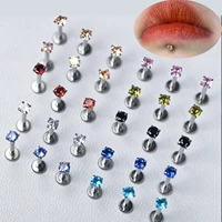 100pcs wholesale tragus piercing body stainless steel earrings 2022 beautiful jewelry for women stud helix labret accessories