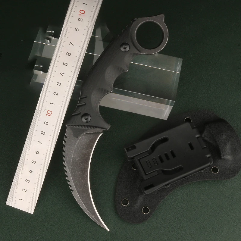 

Нож-коготь Eagle Falcon, нож-коготь D2, стальной, уличный нож G10, ручка, полевой, для самообороны, портативный, Scimitar