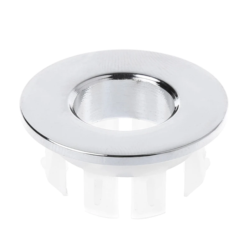 

Sink Hole Round Overflow Cover Copper Insert Chrome Ring Basin Sink Brass overflow Cover Bathroom Basin Faucet Insert Home Decor