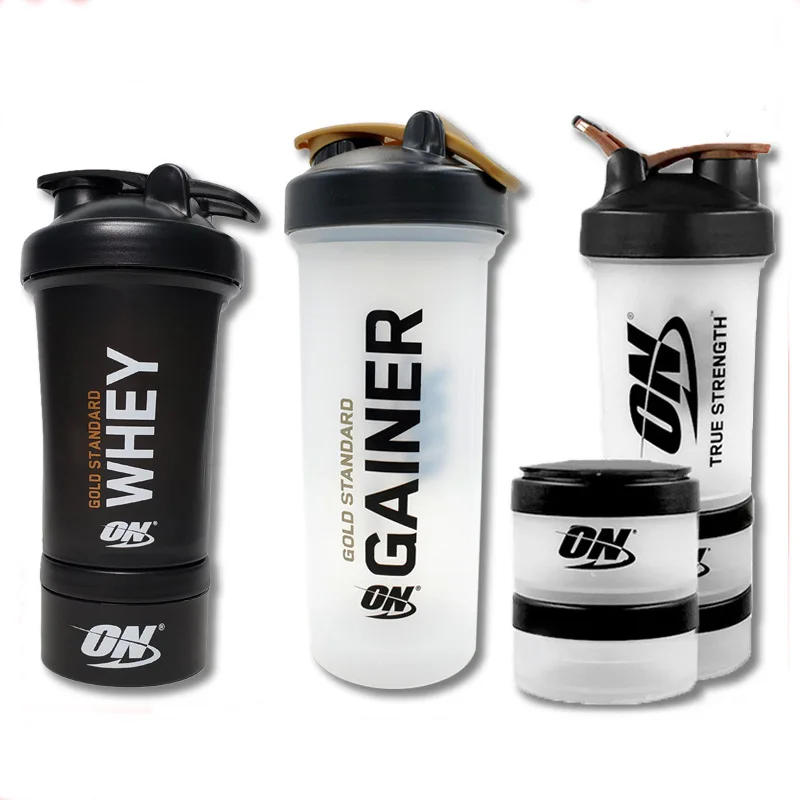 

450ML Protein Shaker Bottle Powder Shaker Cup with Ball Kit Cup ON Fitness Cup High Capacity Plastic Cup Blender Bottle