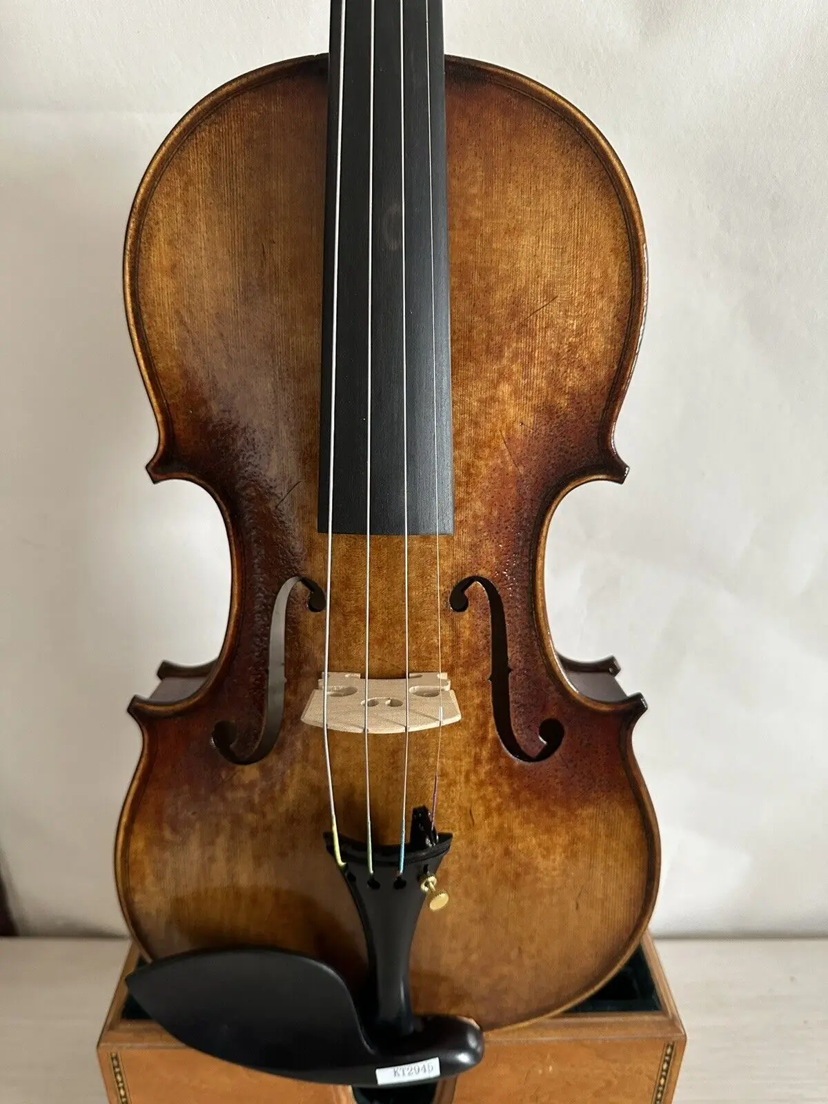 

Master 4/4 violin solid flamed maple back old spruce top nice sound K2945