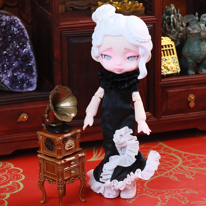 3 шт./компл. кукольный домик миниатюрный ретро граммофон мини фонограф рекорд