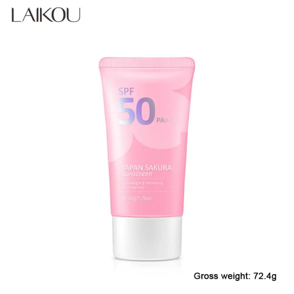 

50g SPF50+Professional Sunscreen Fresh Moisturizing Non-greasy Isolation Lotion UV Protection Refreshing Anti-aging Cream TSLM1