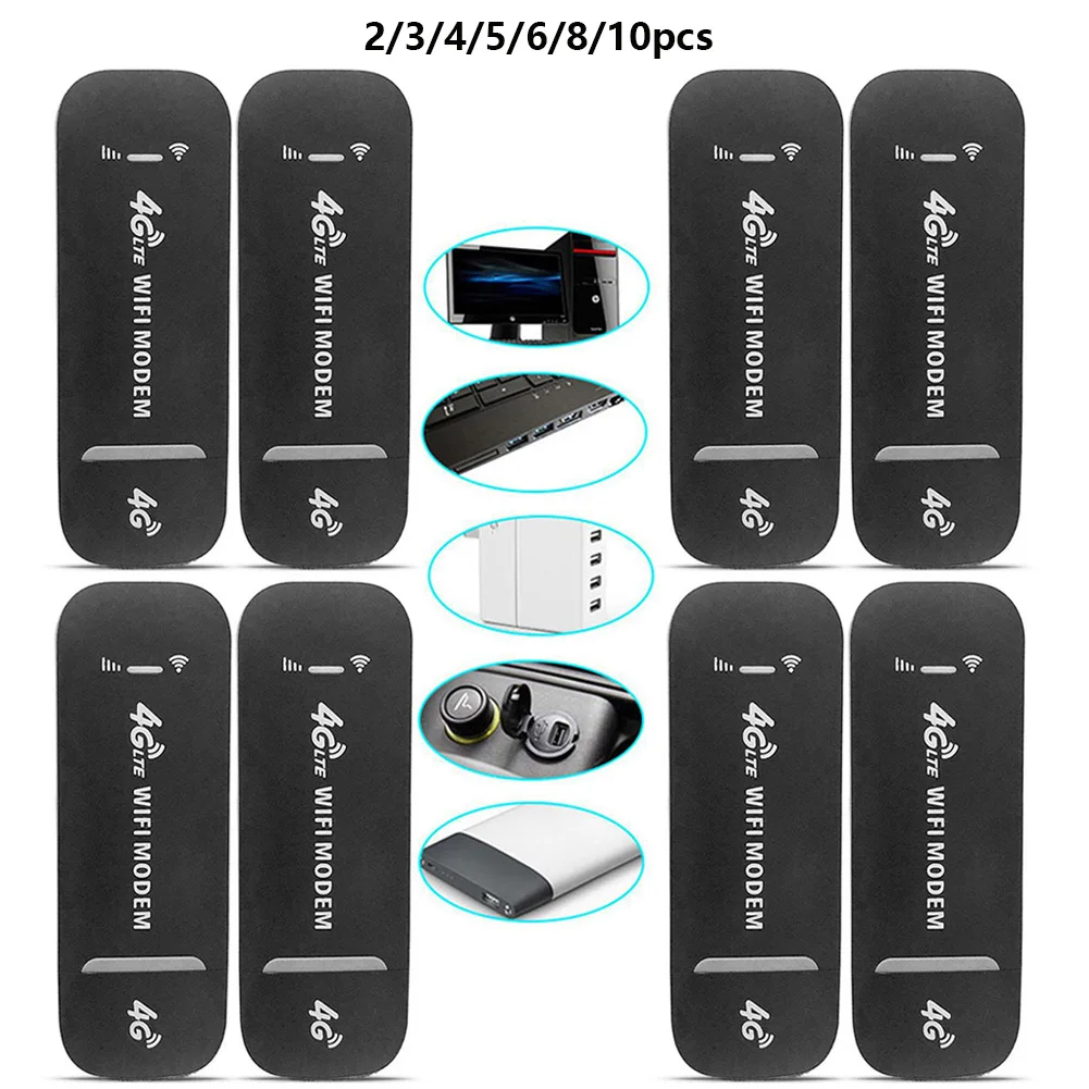 

2-10PCS NEW 4G LTE Router USB WiFi Dongle Wireless Adapter Mobile Broadband SIM Card 4G Modem Stick Wireless Router Network Card