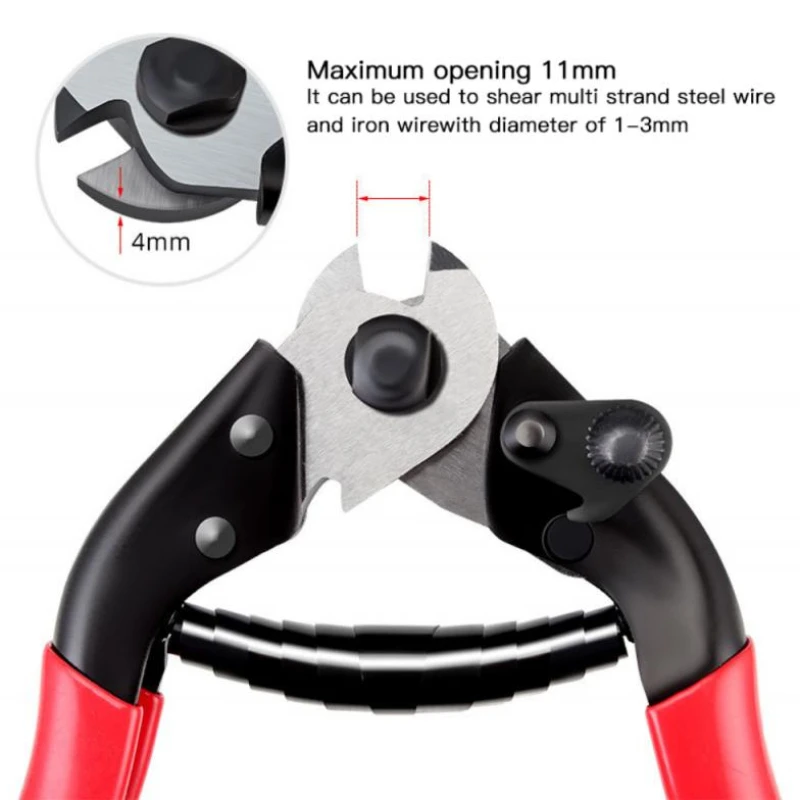 

8 Inches MTB Bike Stainless Steel Cable Cutter Bike Cable Housing Cutter Pliers Professional Wire Nipper Breaker Tool Line Clamp