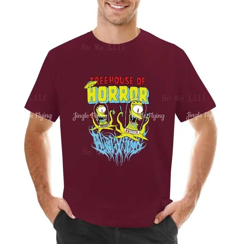 Treehouse Of Horror Kang And Kodos футболка на заказ одежда в стиле хиппи пустые футболки тяжелая вес для мужчин короткая футболка с рукавами (art.: 3920d2b224fcd) - 3920d2b224fcd