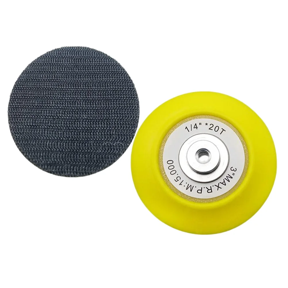 

Brand New Sanding Pads 3 Inch 75mm Polishing Disc 6.35mm Shank Backing Pads Backing Plates For Pneumatic Sander