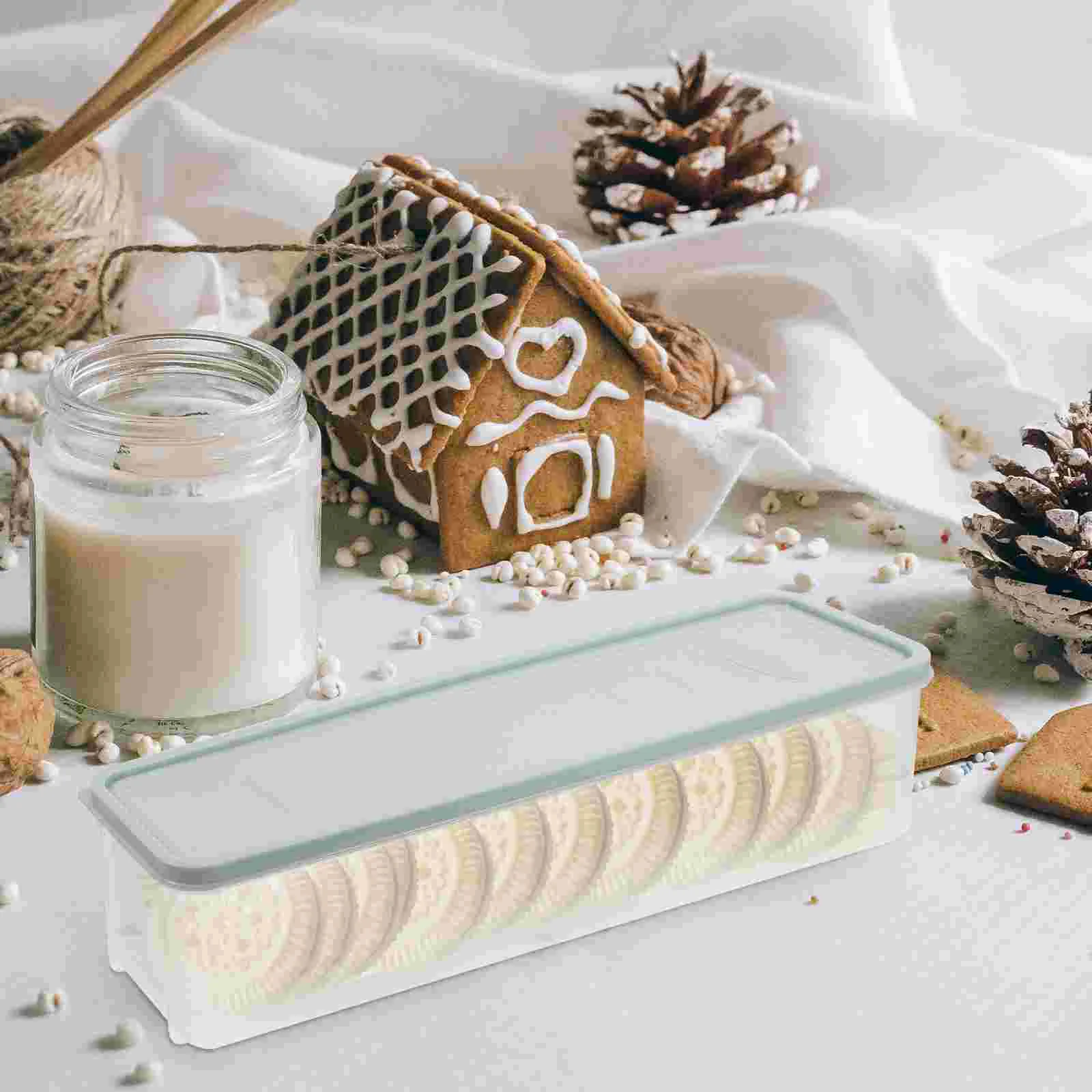 

3 Pcs Noodle Storage Box Canisters Airtight Lids Fruit Container Pasta Containers Pantry Organizer Fridge Rectangle Spaghetti