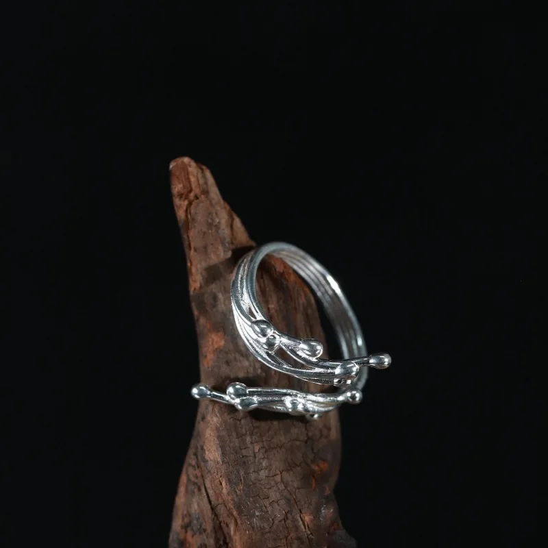 Женские регулируемые кольца в виде капель воды минималистичные Открытые Кольца