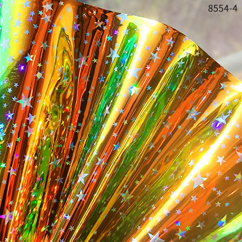 

Iridescent Holographic Printed Fantasy Color PVC Butterfly Pattern for Bags Umbrella Keychains Earrings DIY Bow Crafts 30*135cm