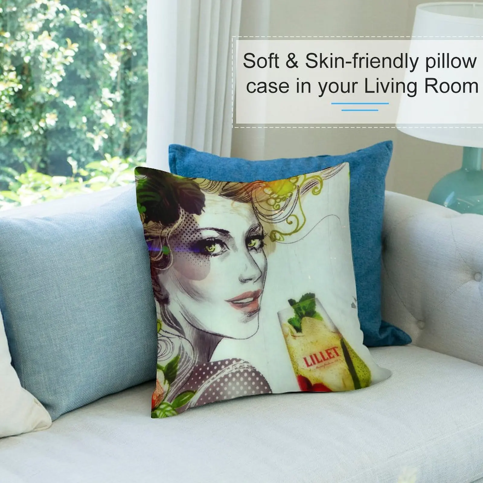 JEANETTE LILLET наволочки для диванных подушек гостиной подушки рождественские