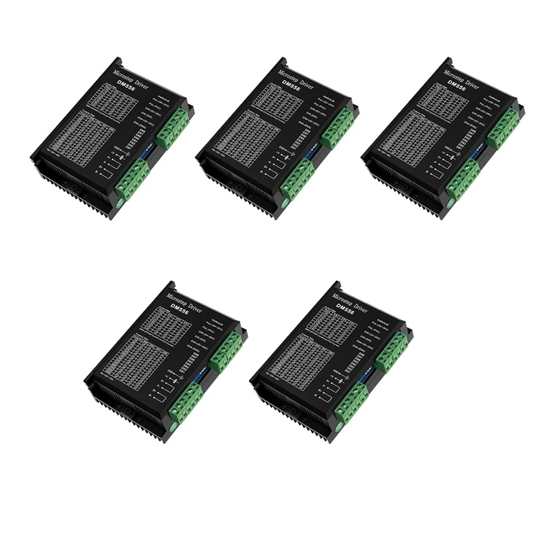 

5Pcs DM556 Digital Stepper Motor Driver 2 Phase 5.6A For 57 86 Stepper Motor NEMA23 NEMA34 Stepper Motor Controlle