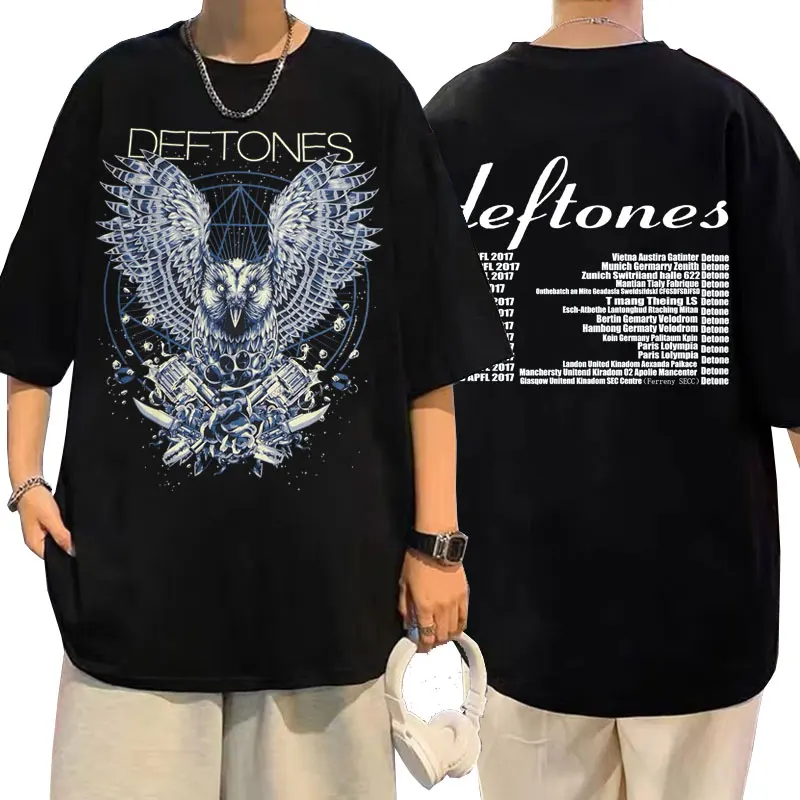 

Deftones Diamond Eyes Owl Band Graphic T Shirt Short Sleeve Men Women Alternative Manga Rock T-shirts Men's Gothic Tshirt Male