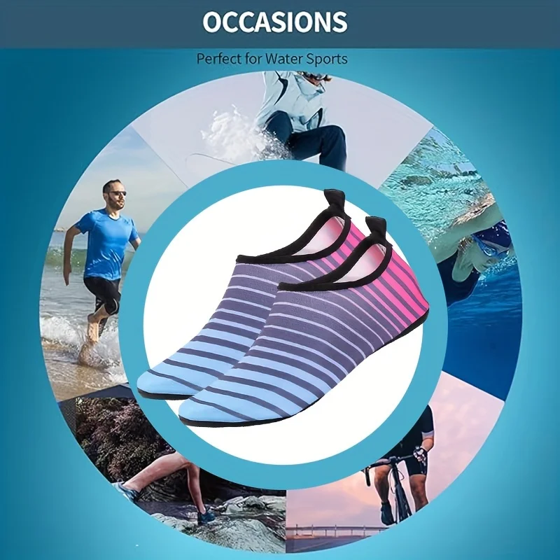 1 пара быстросохнущей обуви для воды нескользящие дышащие пляжные сандалии цвета