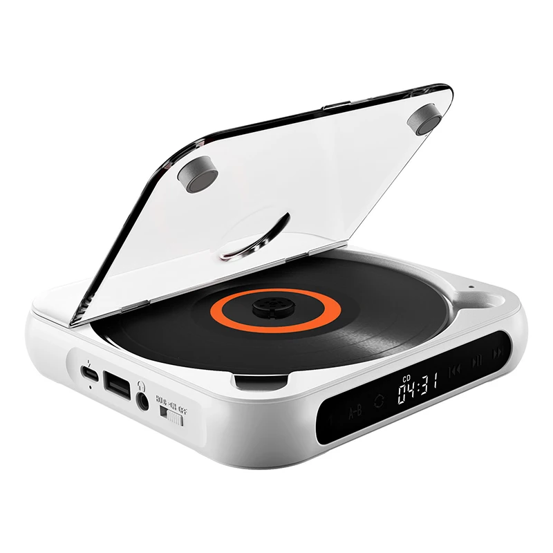 

AEVYVKV Bluetooth Audio Type-C Quick Charge English Listening Album CD Mini Slim Player